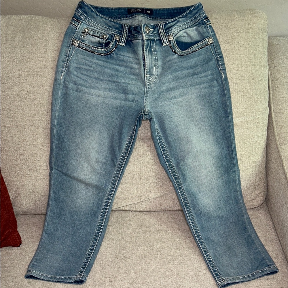 Miss Me Light Blue Ankle Jeans